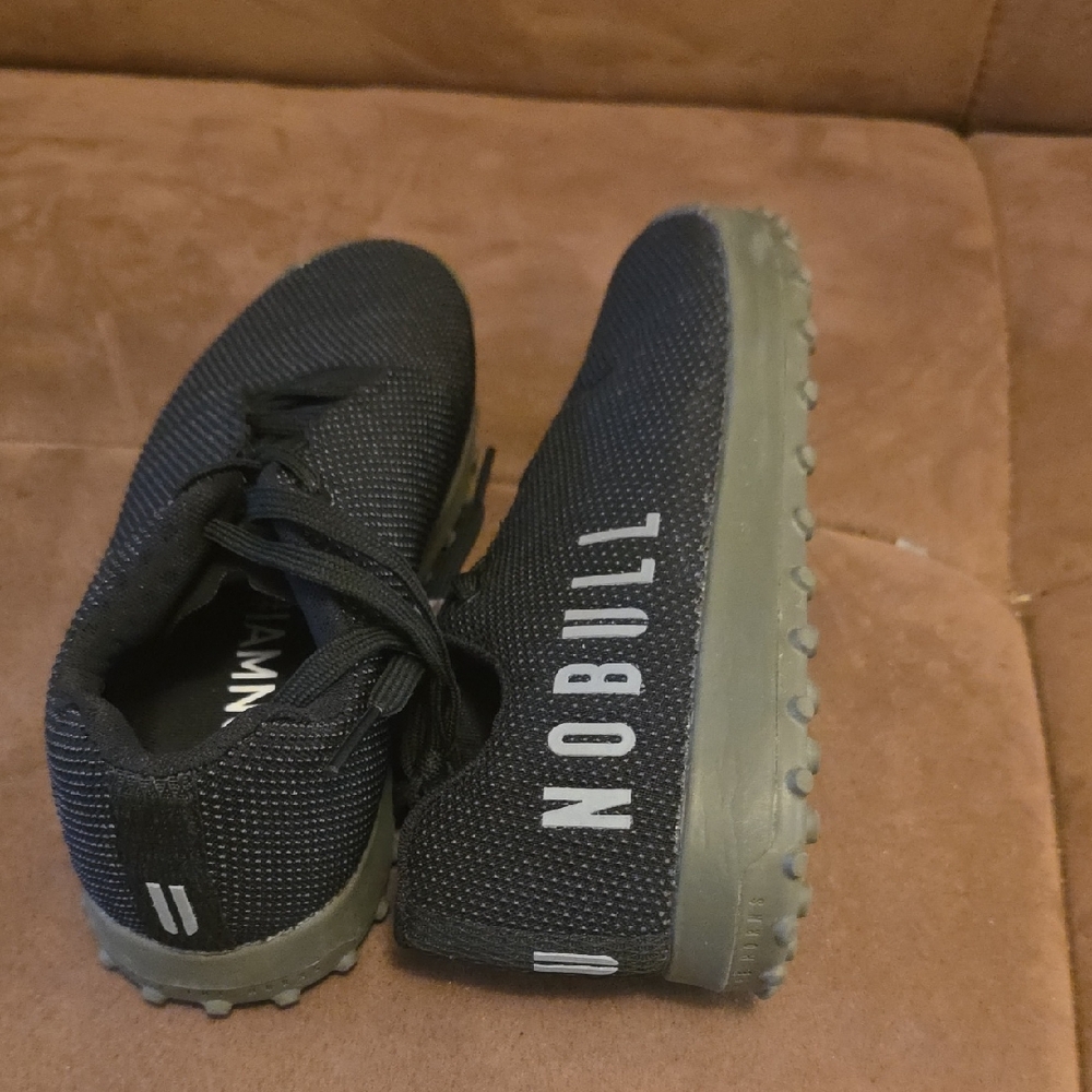 NOBULL Black Knit Training Shoes with Grey Turf Tread Soles